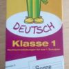 Karteikarten Deutsch 1 Klasse